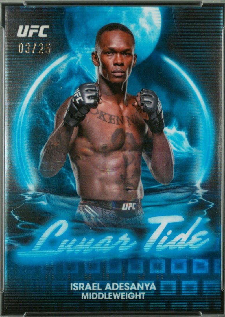 Israel Adesanya 2025 Topps Midnight UFC Lunar Tide #LT-8 Moonrise