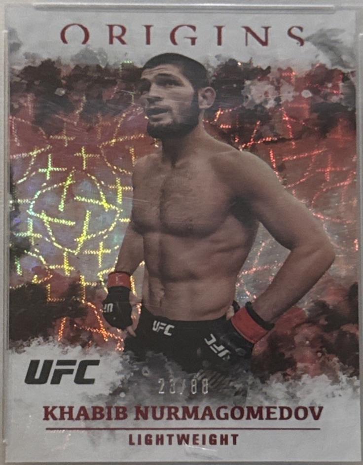 Khabib Nurmagomedov 2021 Panini Chronicles UFC Base Origins #40 Asia Red