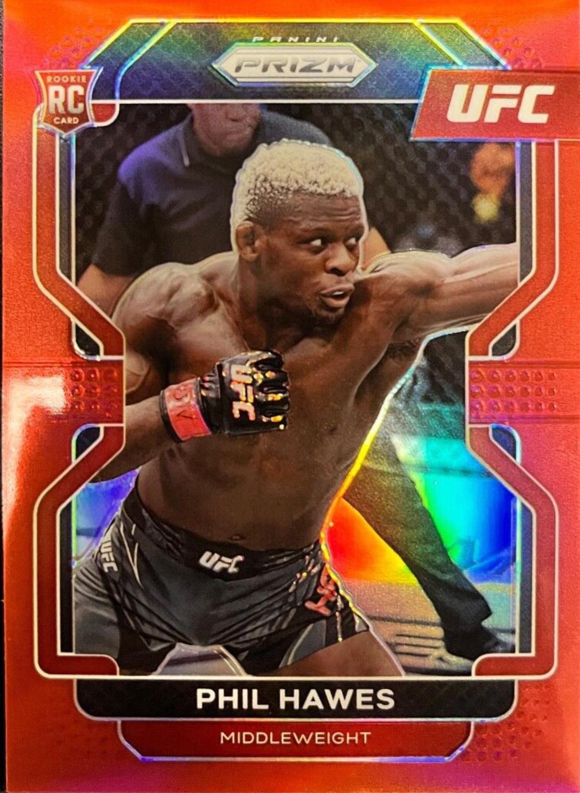 Phil Hawes 2022 Panini Prizm UFC Base #190 Red