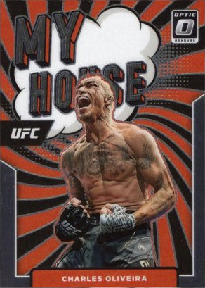 Charles Oliveira 2022 Panini Donruss Optic UFC My House #16 Gold Vinyl