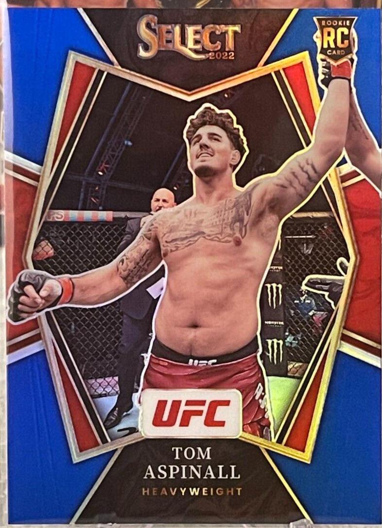 Tom Aspinall 2022 Panini Select UFC Premier Level #185 Blue Prizm