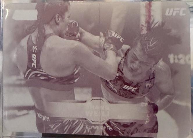 Zhang Weili 2026 Topps Stadium Club UFC Base #21 Printing Plates