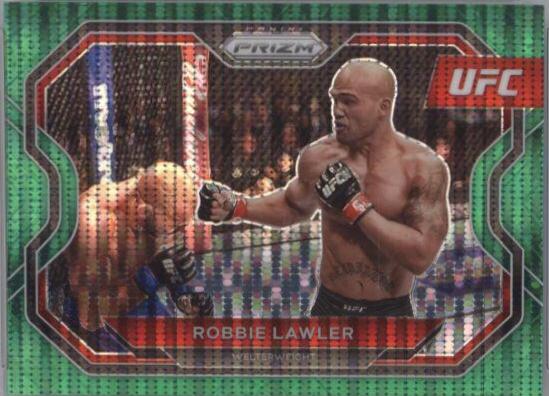Robbie Lawler 2021 Panini Prizm UFC Base #195 Green Pulsar