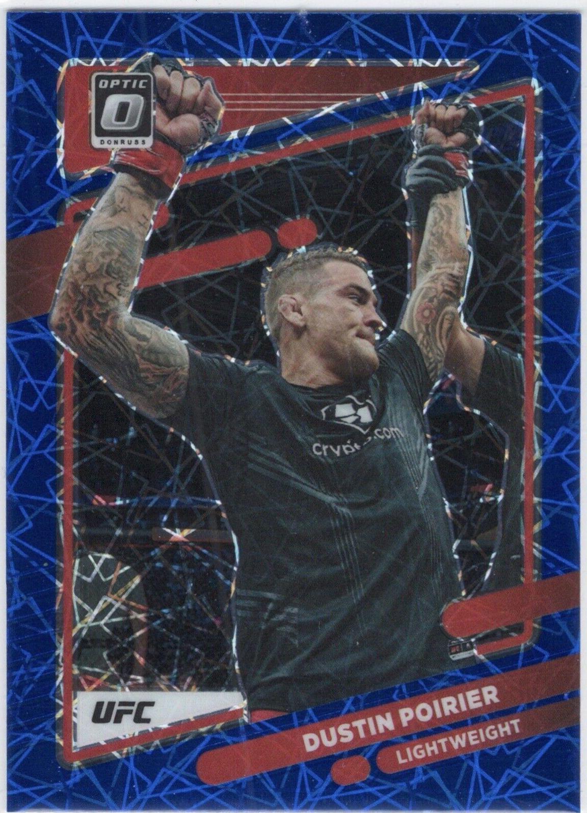 Dustin Poirier 2022 Panini Donruss Optic UFC Base #2 Blue Velocity
