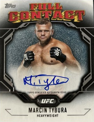Marcin Tybura 2024 Topps Knockout UFC Full Contact Autographs #FCA-MTA Platinum