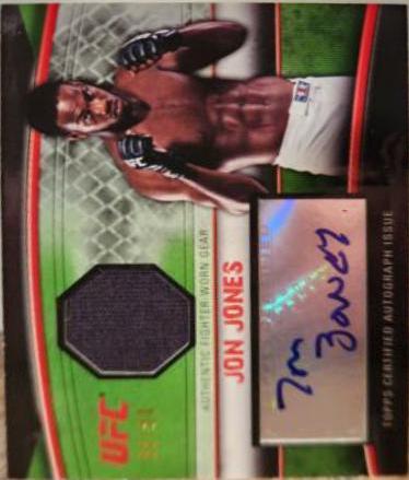 Jon Jones 2010 Topps UFC Knockout Autographs #A-JJ Green