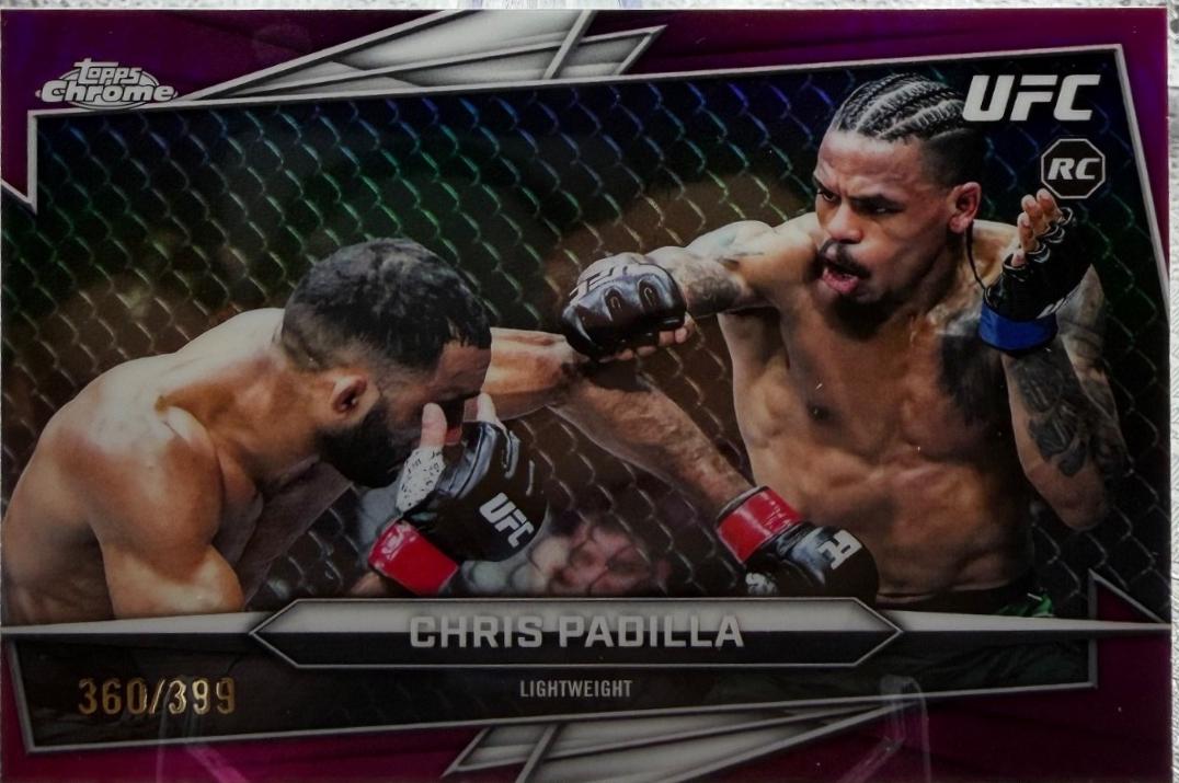 Chris Padilla 2026 Topps Chrome UFC Base #111 Pink Refractor