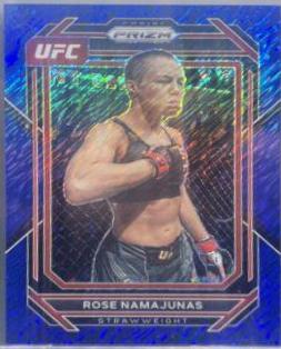 Rose Namajunas 2023 Panini Prizm UFC Base #136 Blue Shimmer