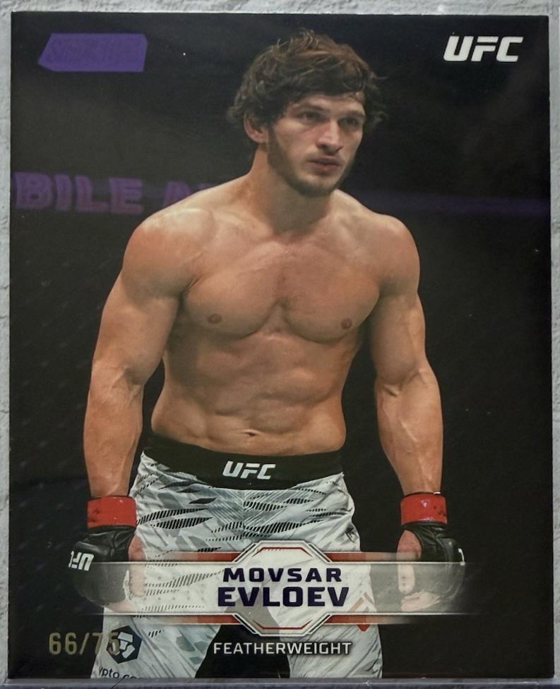 Movsar Evloev 2026 Topps Stadium Club UFC Base #89 Purple