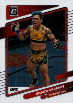 Jessica Andrade 2022 Panini Donruss Optic UFC Base #51 Gold Vinyl