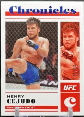 Henry Cejudo 2023 Panini Chronicles UFC Base Chronicles #1 Blue