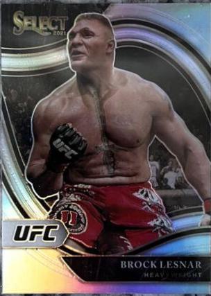 Brock Lesnar 2021 Panini Select UFC Octagonside #250 Silver