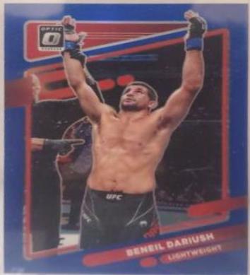 Beneil Dariush 2022 Panini Donruss Optic UFC Base #22 Blue