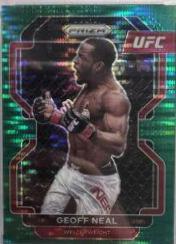 Geoff Neal 2022 Panini Prizm UFC Base #163 Green Pulsar