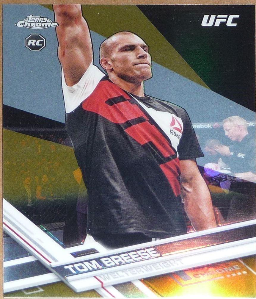 Tom Breese 2017 Topps Chrome UFC Base #93 Gold