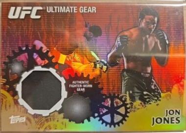 Jon Jones 2010 Topps UFC Ultimate Gear Relics #UG-JJ Gold