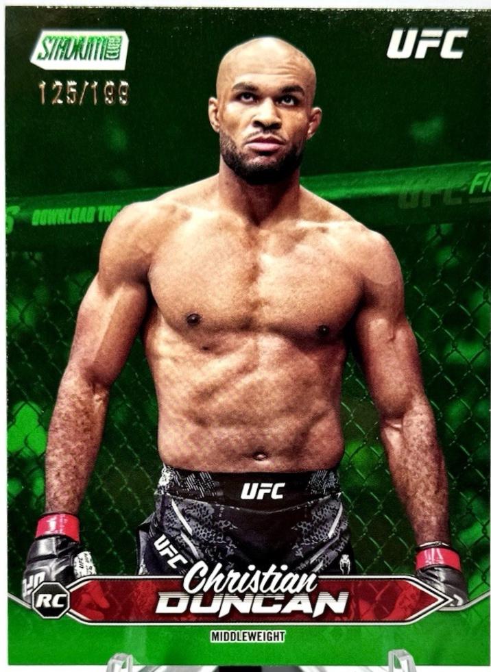 Christian Duncan 2025 Topps Stadium Club UFC Base #175 Green