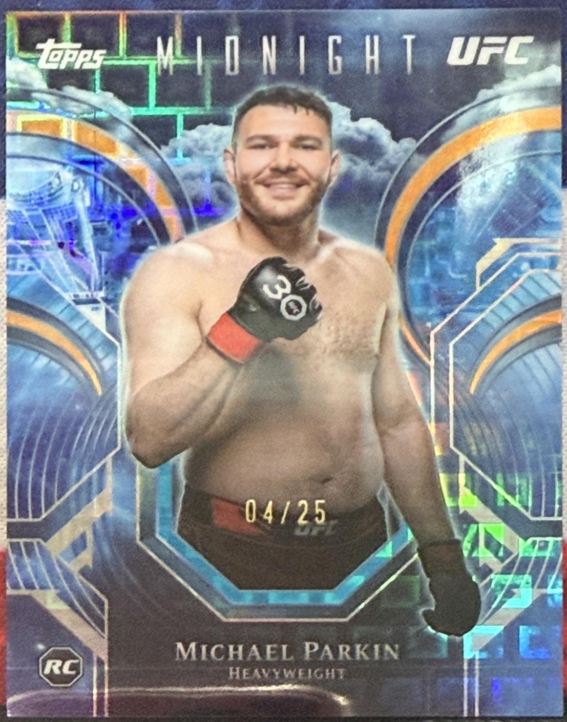 Michael Parkin 2026 Topps Midnight UFC Night Watch #PC-14 Moon Beam