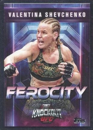 Valentina Shevchenko 2025 Topps Knockout UFC Ferocity #FE-27 Platinum