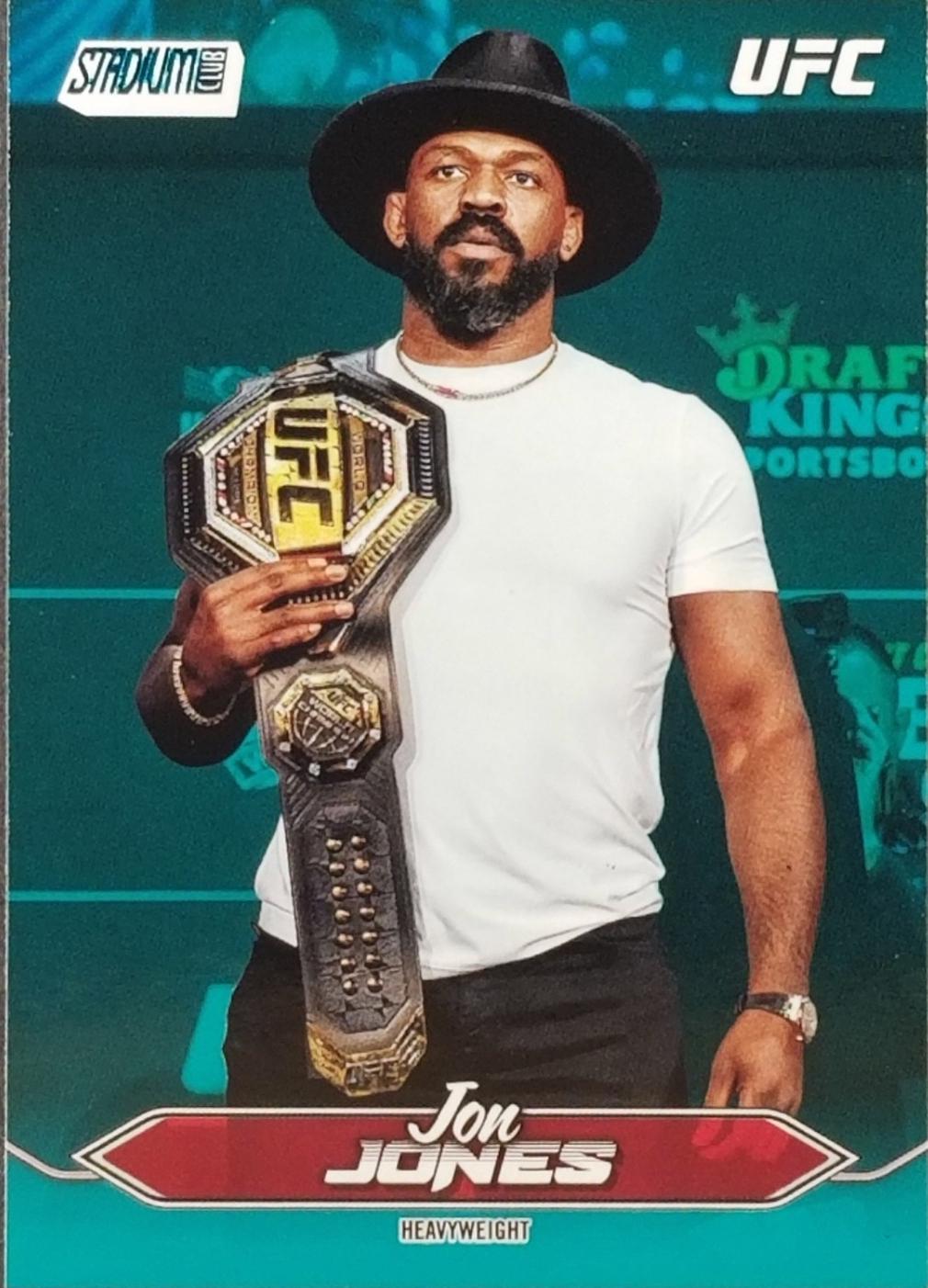 Jon Jones 2025 Topps Stadium Club UFC Base #100 Teal
