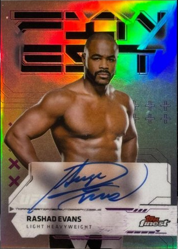 Rashad Evans 2025 Topps Finest UFC Finest Autographs #FA-RE Black Refractor