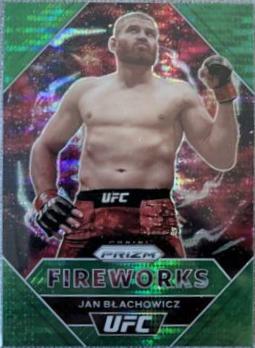 Jan Błachowicz 2021 Panini Prizm UFC Fireworks #22 Green Pulsar