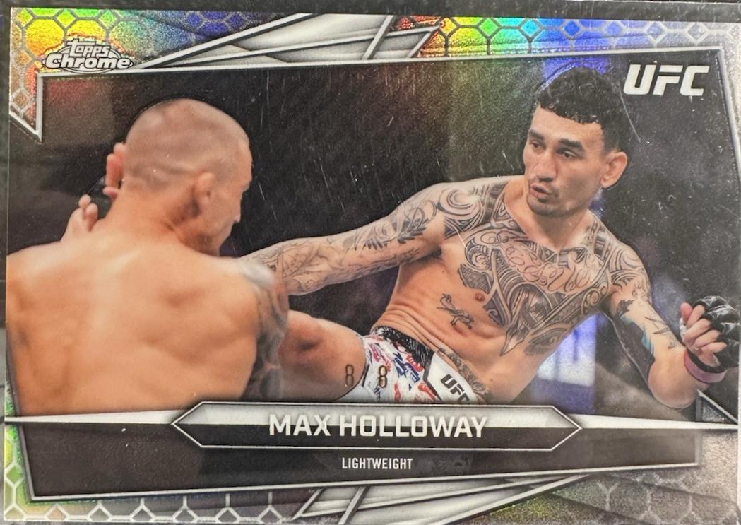Max Holloway 2026 Topps Chrome UFC Base #100 Octafractor