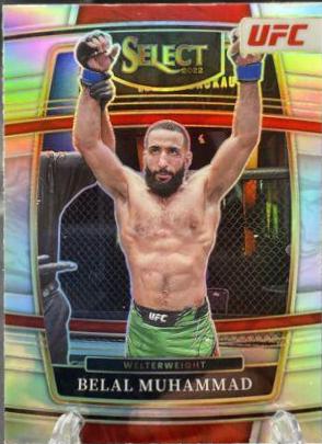 Belal Muhammad 2022 Panini Select UFC Concourse #96 Silver