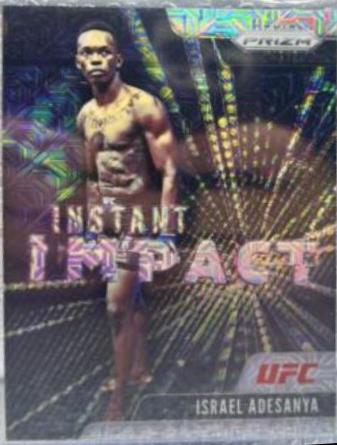 Israel Adesanya 2021 Panini Prizm UFC Instant Impact #11 Mojo