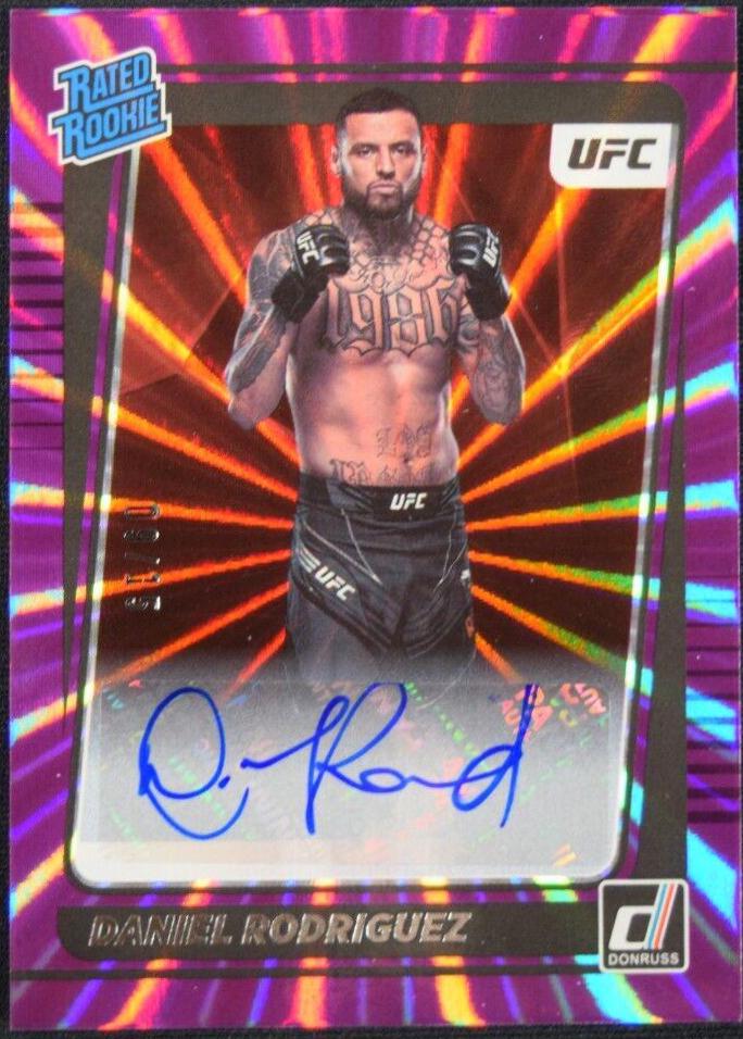 Daniel Rodriguez 2022 Panini Donruss UFC Rated Rookies Signatures #203 Purple
