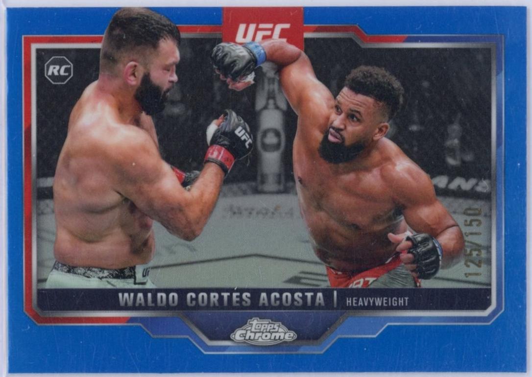 Waldo Cortes Acosta 2025 Topps Chrome UFC Base #19 Blue Refractor