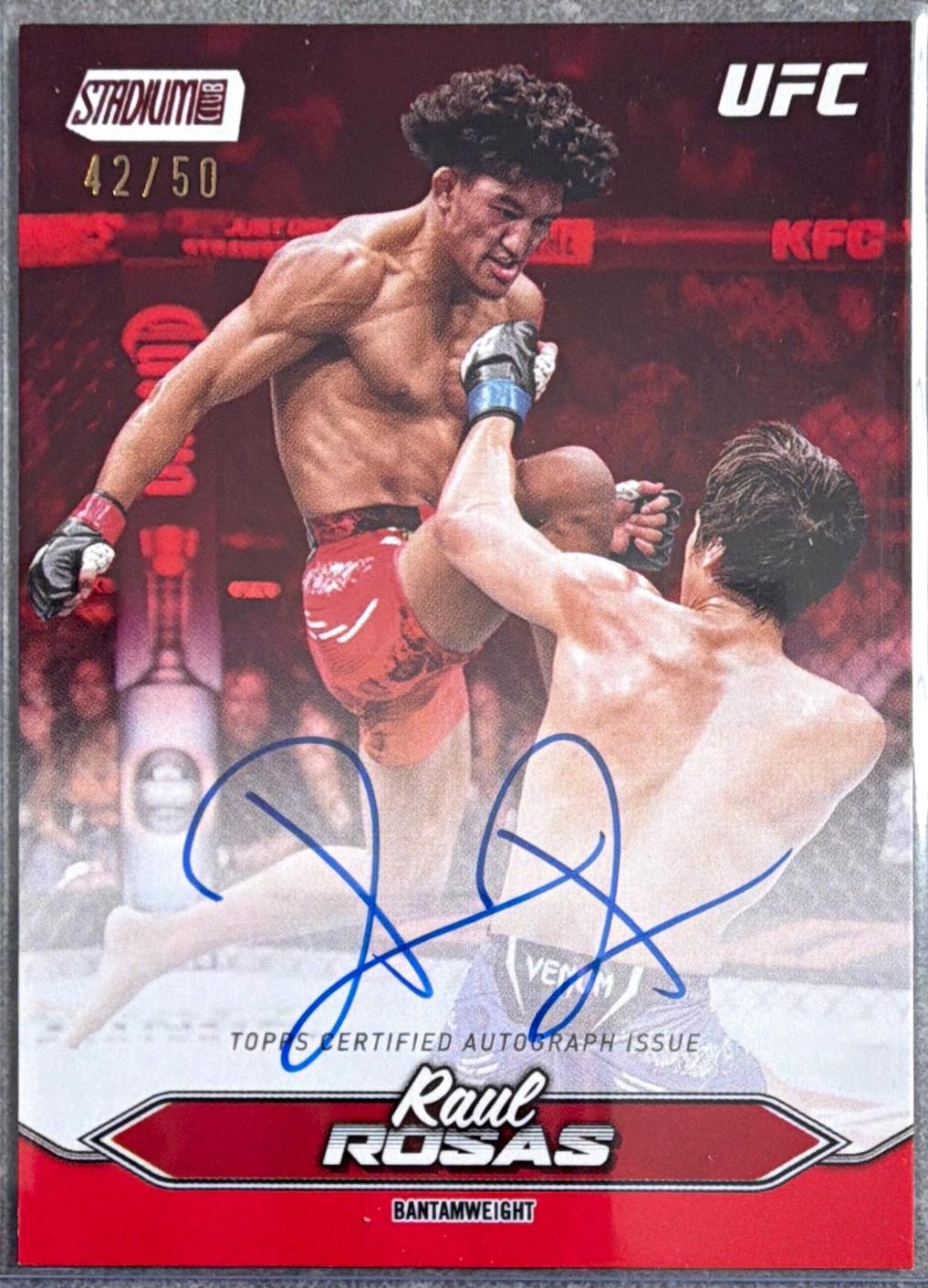Raul Rosas 2025 Topps Stadium Club UFC Base Autographs #BCA-RRS Red