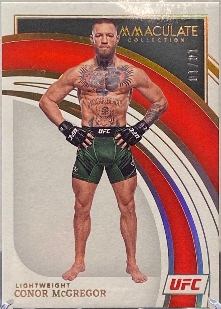 Conor McGregor 2022 Panini Immaculate UFC Base #28 Gold
