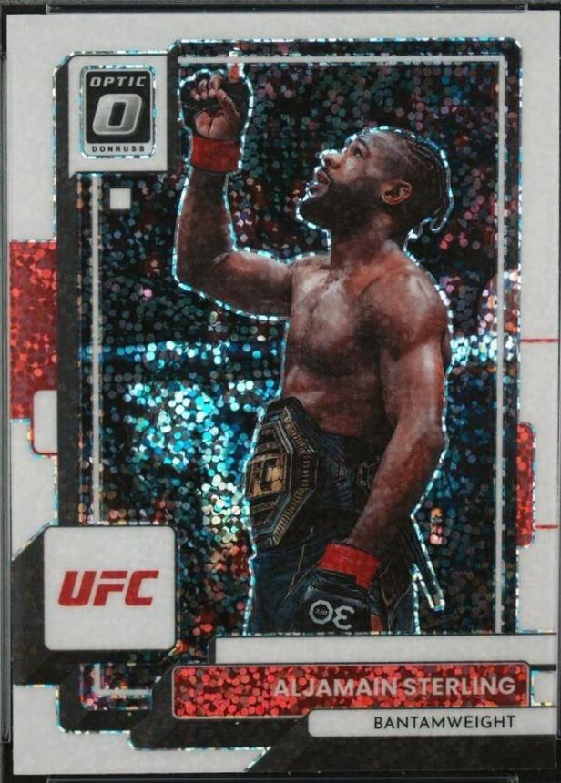 Aljamain Sterling 2023 Panini Donruss Optic UFC Base #59 White Sparkle