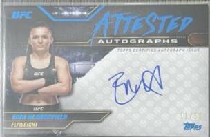 Erin Blanchfield 2024 Topps Knockout UFC Attested Autographs #ATT-EBD Blue