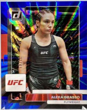 Alexa Grasso 2023 Panini Donruss UFC Base #56 Blue Laser