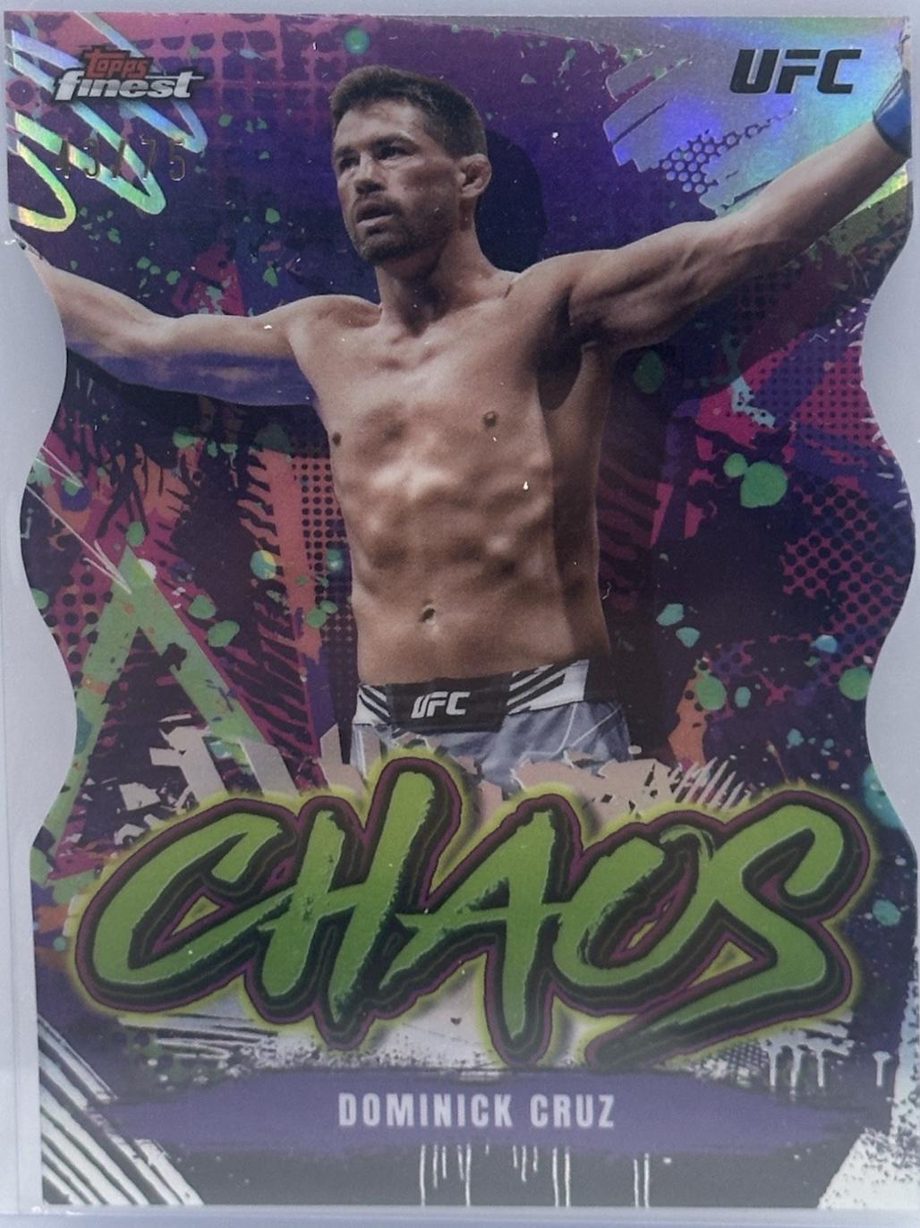 Dominick Cruz 2024 Topps Finest UFC Chaos #CHA-6 Die-Cut Refractor