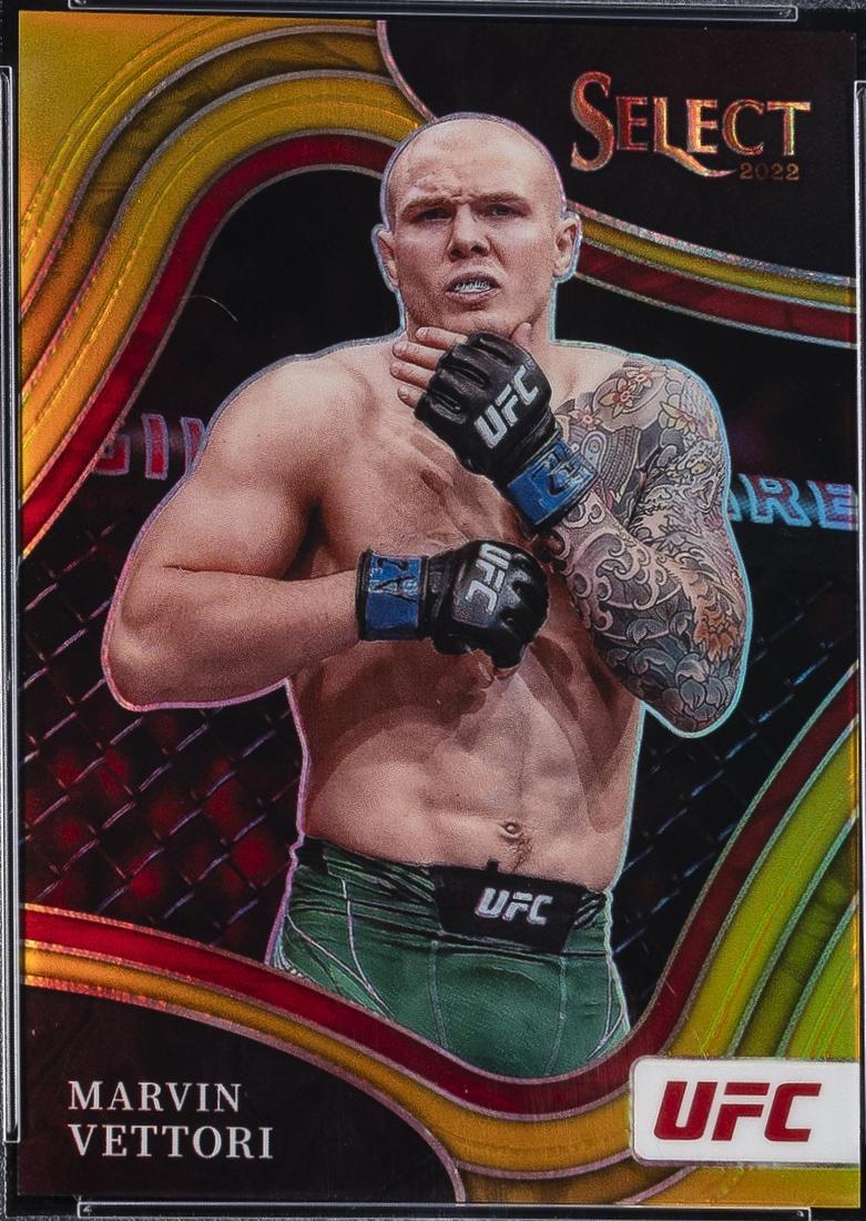 Marvin Vettori 2022 Panini Select UFC Octagonside #297 Gold