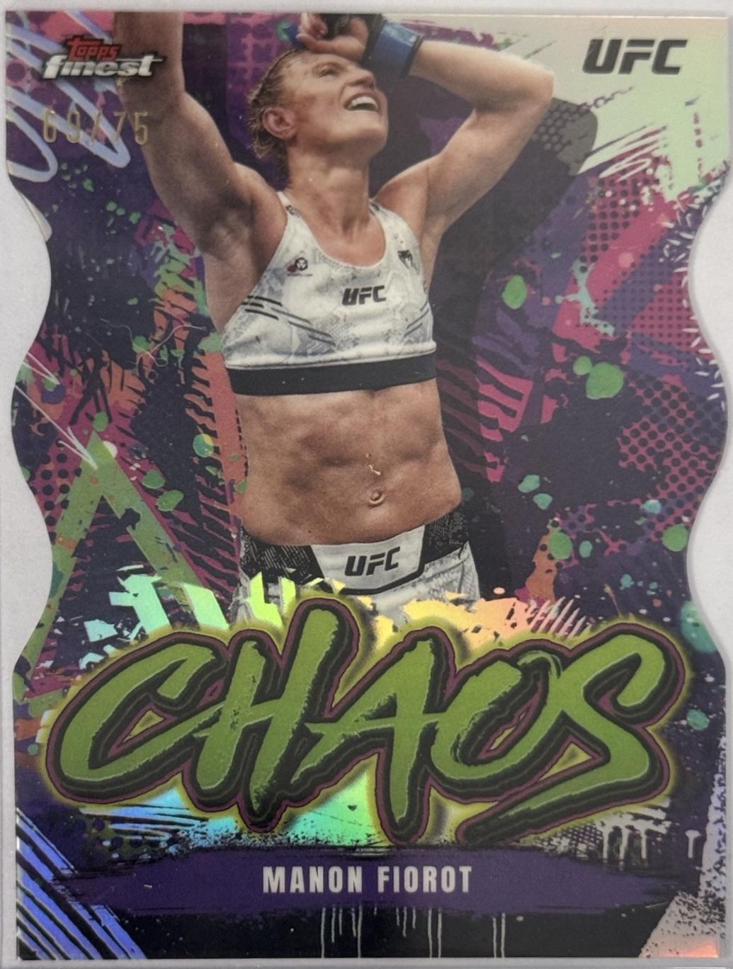 Manon Fiorot 2024 Topps Finest UFC Chaos #CHA-5 Die-Cut Refractor
