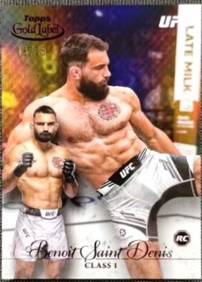 Benoit Saint Denis 2024 Topps Gold Label UFC Base Class III #30 Red