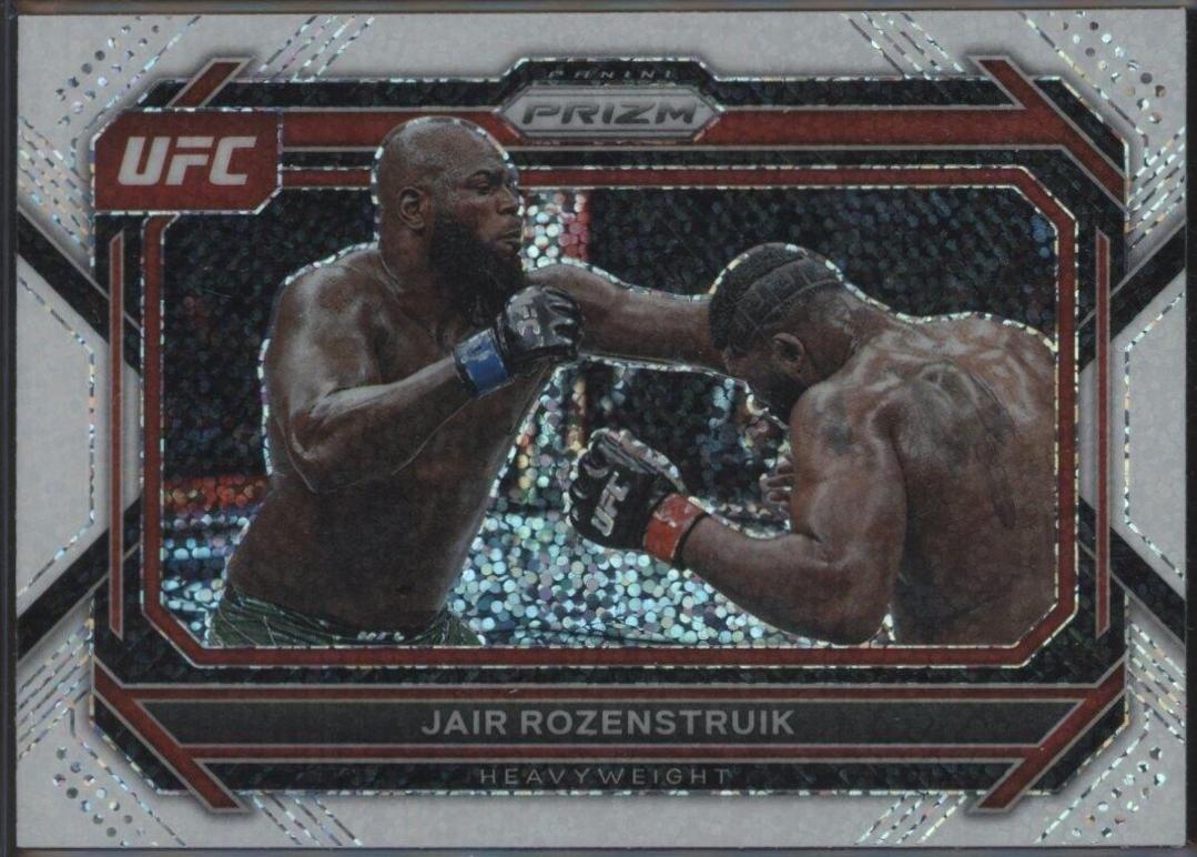 Jairzinho Rozenstruik 2023 Panini Prizm UFC Base #4 White Sparkle