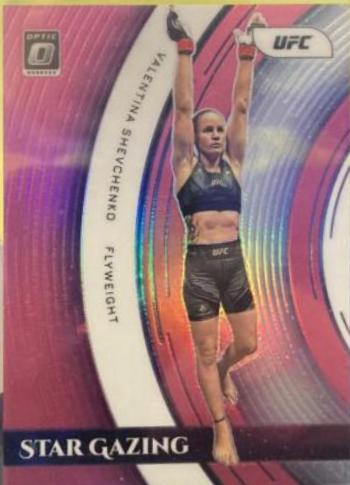 Valentina Shevchenko 2022 Panini Donruss Optic UFC Star Gazing #14 Pink
