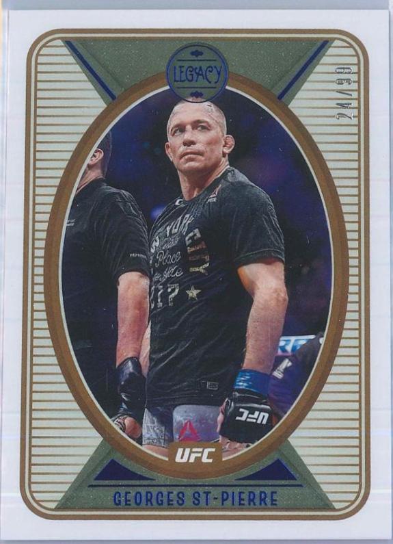 Georges St-Pierre 2022 Panini Chronicles UFC Base Legacy #141 Blue