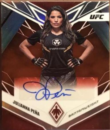 Julianna Peña 2023 Panini Chronicles UFC Phoenix Autographs #39 Red