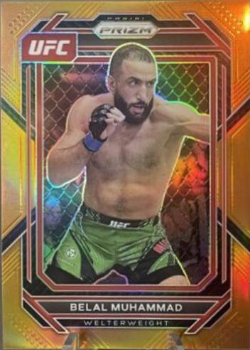 Belal Muhammad 2023 Panini Prizm UFC Base #113 Orange