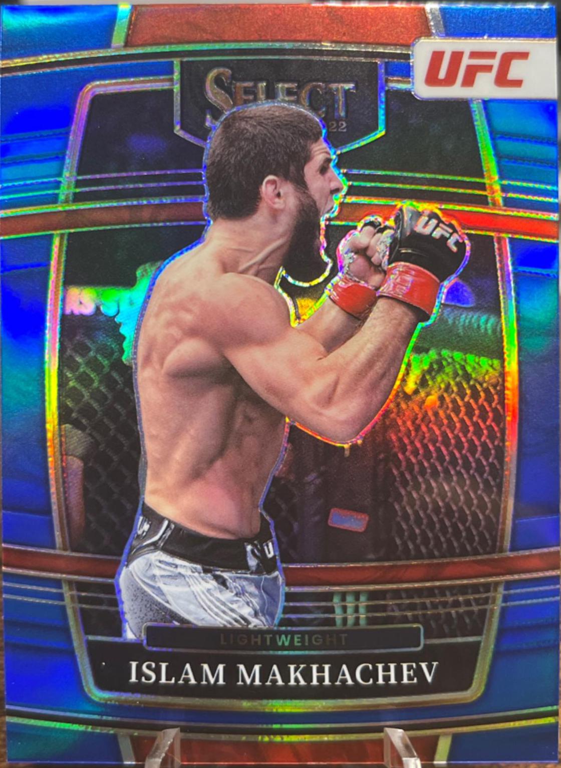 Islam Makhachev 2022 Panini Select UFC Concourse #29 Blue Prizm