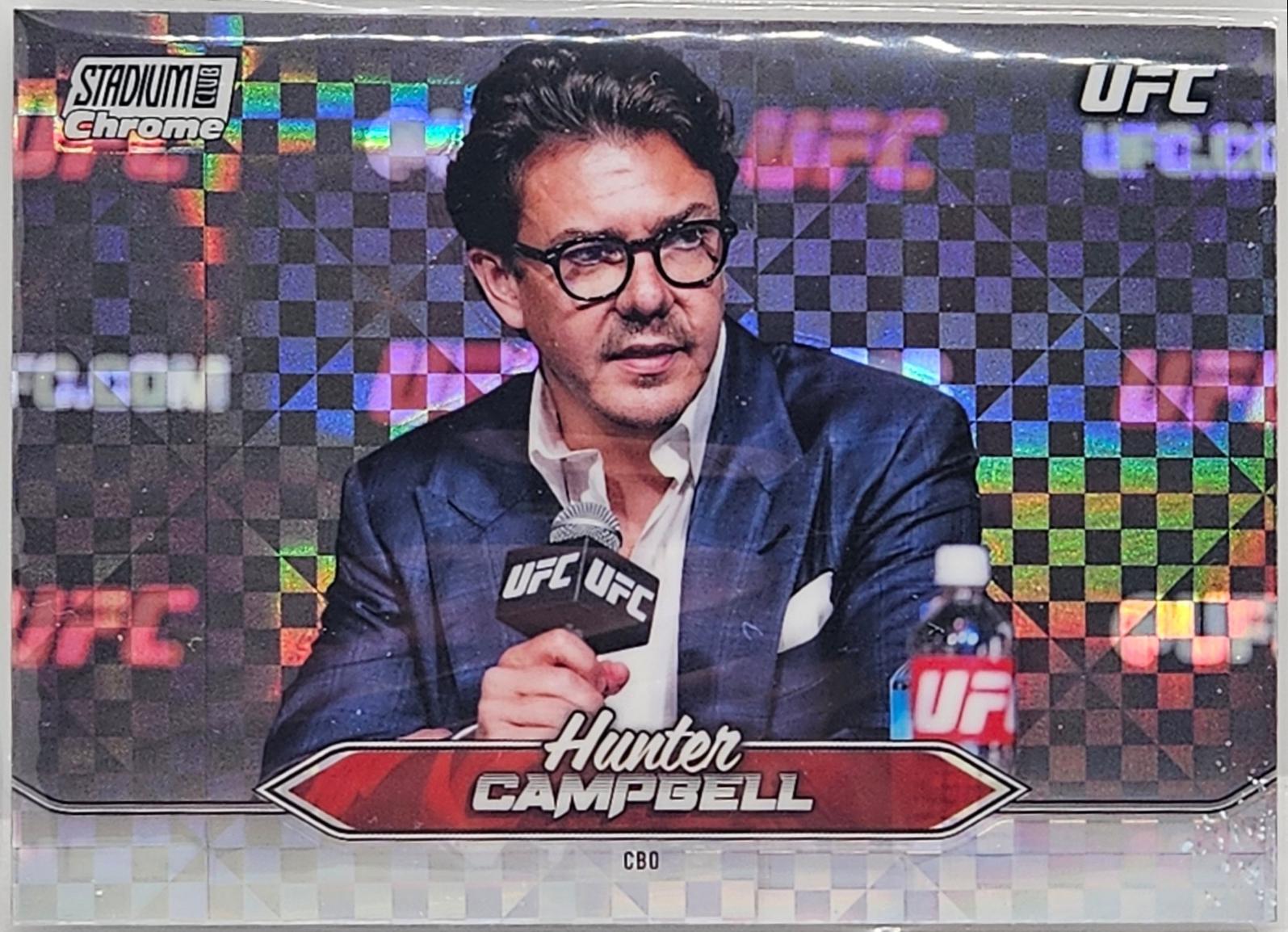 Hunter Campbell 2025 Topps Stadium Club UFC Base Chrome #C-167 X-Fractor