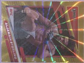 Aljamain Sterling 2022 Panini Donruss UFC Base #53 Gold