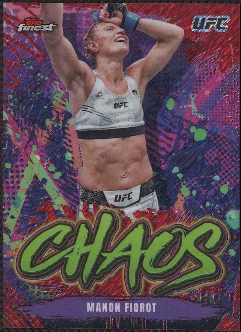 Manon Fiorot 2024 Topps Finest UFC Chaos #CHA-5 Red Shimmer Refractor