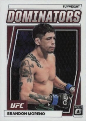 Brandon Moreno 2023 Panini Donruss Optic UFC Dominators #22 Blue